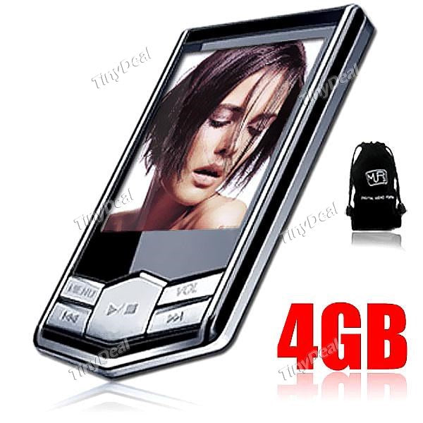 4GB 1.8" LCD Screen MP3 MP4 Player with FM Radio E-book Sound Recorder IC5-04R