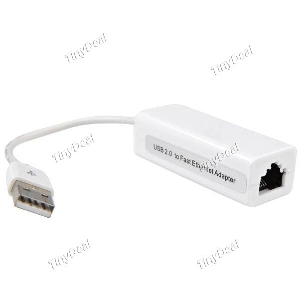 USB 2.0 to Fast Ethernet Network RJ45 Converter 10/100Mbps Adapter for Macbook CCB-110641