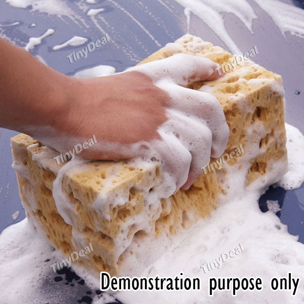 Car Care Wear-resistant Brown Soft Sponge Car Wash Cleaning Pad REP-111350