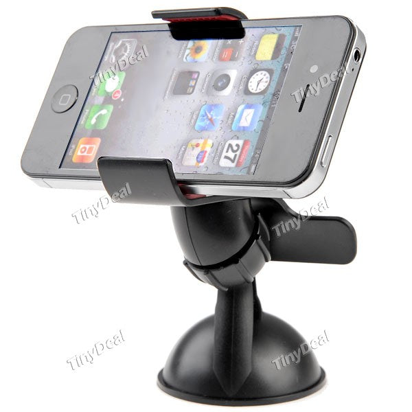 Clip Style Universal Windscreen Car Swivel Bracket Mount Holder Stand Cradle with Suction Cup for iPhone MP4 GPS MHD-111523
