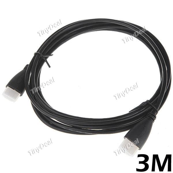 3M HDMI V1.4 Male to HDMI Male 3D Full HD Gold Plated Cable Digital Audio/ Video Cable for Xbox DVD HDTV CCB-113183