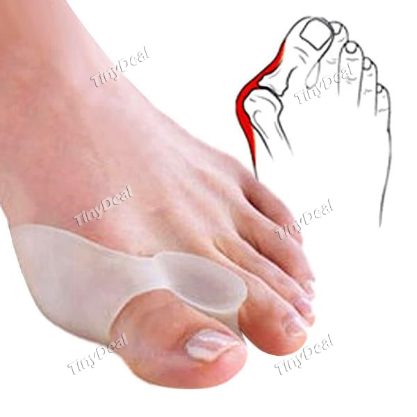 2pcs Gel Toe Spreader Eases Foot Pain Foot Bunion Guard Cushion for Hallux Valgus Orthosis HLI-122234