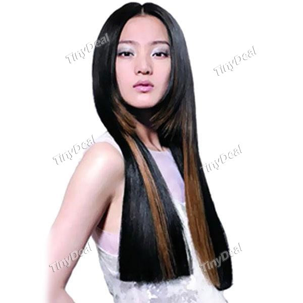 Long Straight Clips In On Hair Extensions Wig Hairpiece NAP-122730