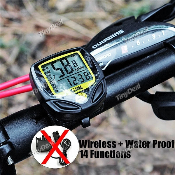 SunDing SD-548C Waterproof Wireless LCD Bike Bicycle Computer Speedometer Odometer for Outdoor Activities