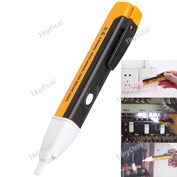 90-1000V AC Pocket Pen Style Voltage Alert Detector Tester Alarm Non Contact with LED Illumination CTL-13293