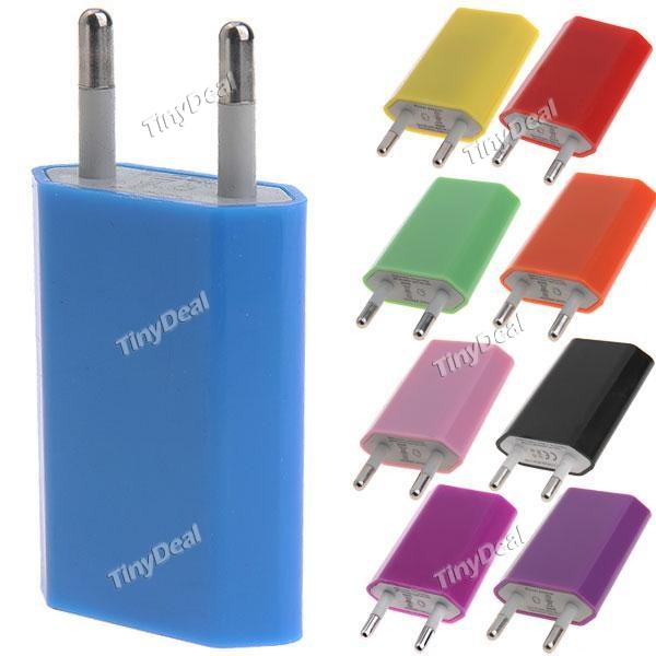 SeresRoad EU Plug Power Adapter AC Wall Charger with USB Port for Apple iPhone Samsung S5 Cell Phone  MCG-148576