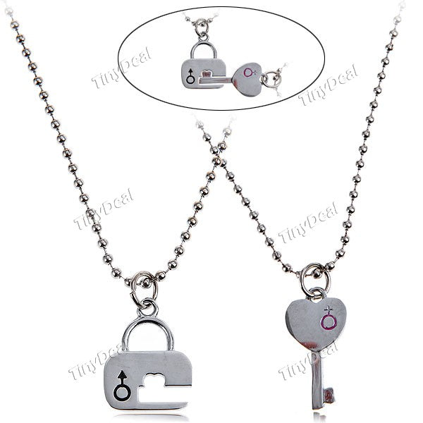 Fashioned Key Style Pendant Couple Necklaces Chain Jewelry Neck Decoration for Lovers NAF-151860