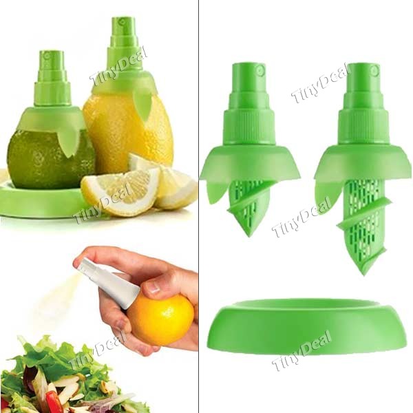 2pcs Creative Fruit Spray Tool Juice Juicer Lemon Sprayer Kitchen Tools HKI-170135