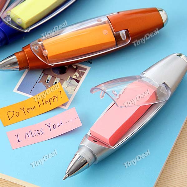 3-in-1 Multifunctional Halter Ball-Point Pen with Note Paper & Flashlight with String - Assorted Color YSN-174312