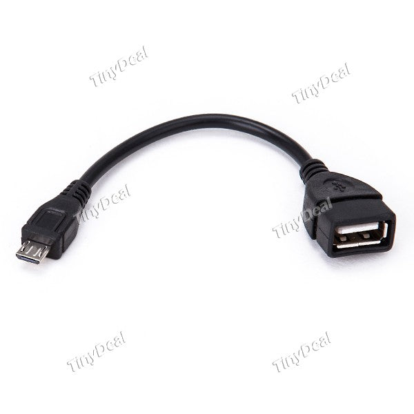 10CM Length USB 2.0 Female to Micro USB Male OTG Cable CCB-177910