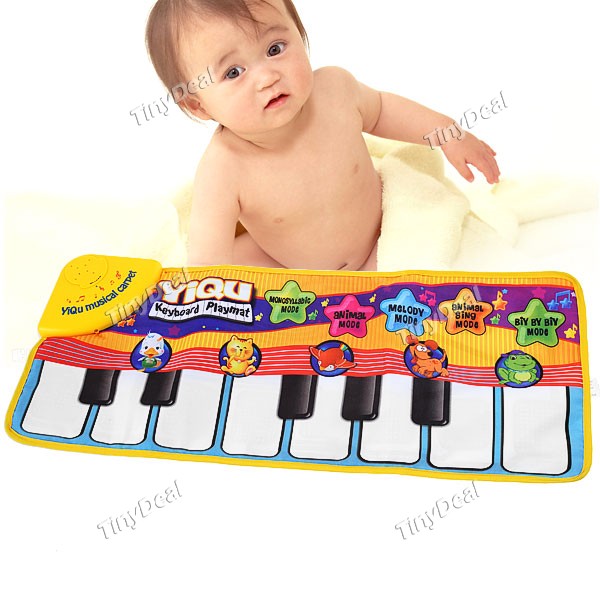 Educational Baby Learning Musical Mat Baby Educational Play Mat Carpet with Voice Function - Piano & Animal Theme HBP-190758