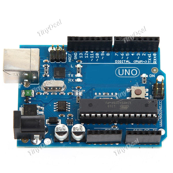 2011 Uno Electronics Development Microcontroller Board for Arduino (Works with Official Arduino Boards) - Blue EC-194517