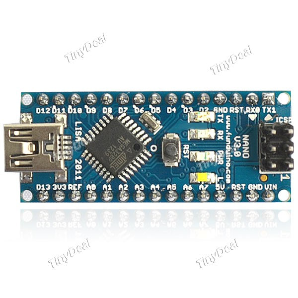Nano 3.0 Atmel Atmega328P Mini-USB Board Microcontroller Board (Works with Official Arduino Boards) - Blue EC-194521