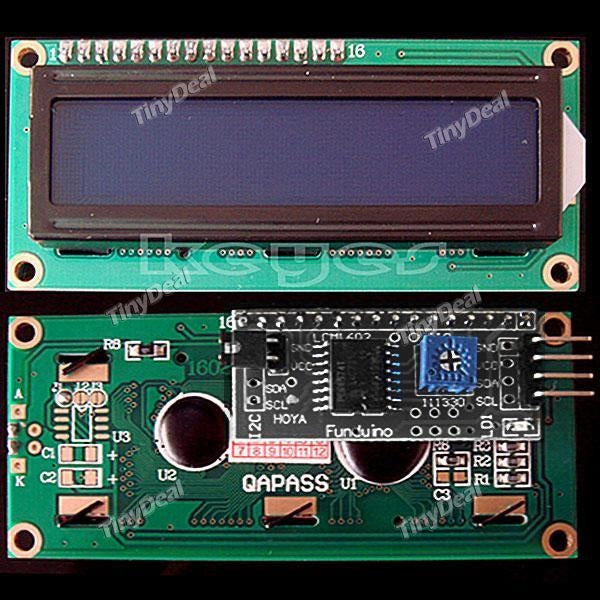 IIC / I2C Serial LCD 1602 Module Display for Arduino (Works with Official Arduino Boards) - Green EC-194529