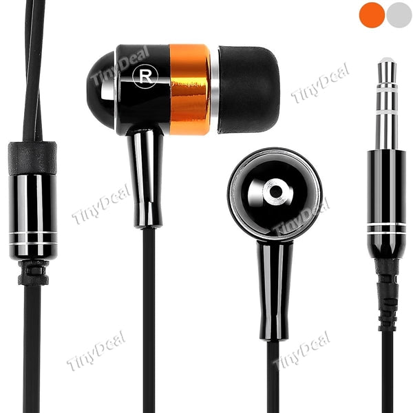 3.5mm Metal In-ear Stereo Earphones Headphone Headset for iPhone Samsung MP4 MP3 MHS-196122
