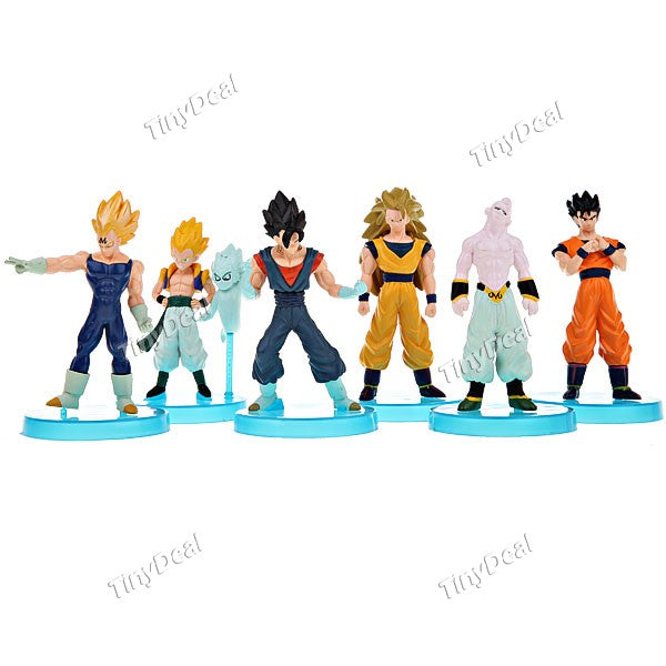 6 x Cartoon Dragon Ball Theme Figure Doll Plaything Desktop Display Collection Toy - 13th Generation FAA-196124
