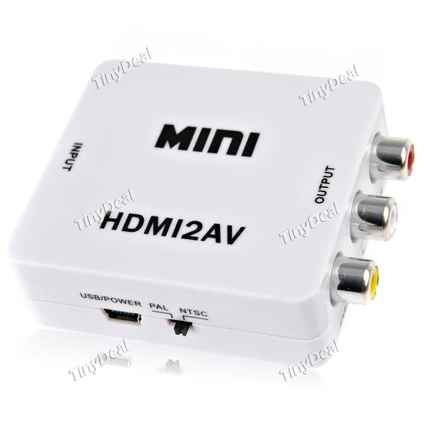 HDMI to AV Video Converter Adapter with RCA for DVB DVD VCD