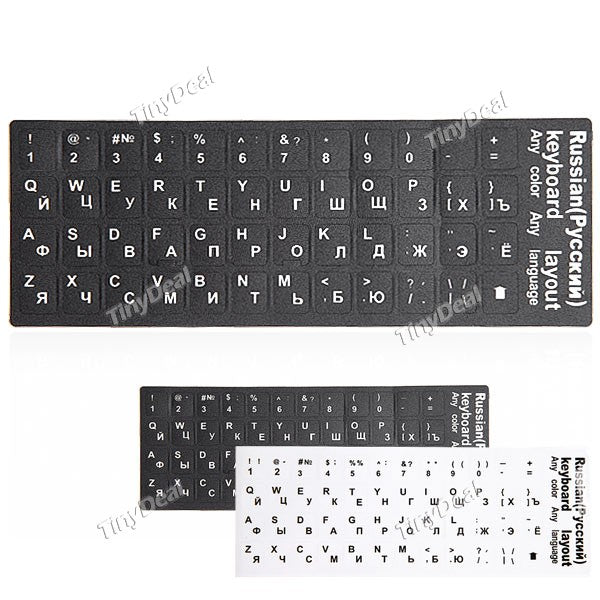 Frosted Russian Standard Keyboard Layout Sticker for Laptop Desktop Computer Keyboard CKC-211129