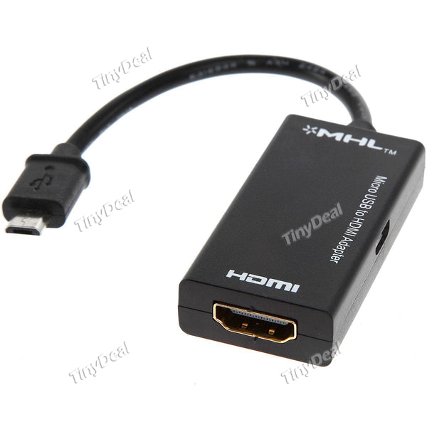 5 Pin MHL 2.0 Micro USB Male to HDMI Female Video Cable Connection Adapter Connector for Samsung HTC Xiaomi