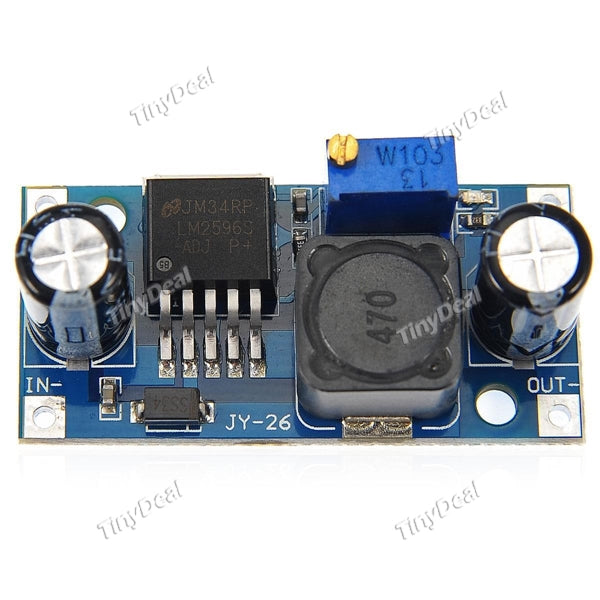 LM2596S DC to DC Voltage Step Down Transformer Adjustable Power Supply Module with LED Indicator - Blue ECT-217270