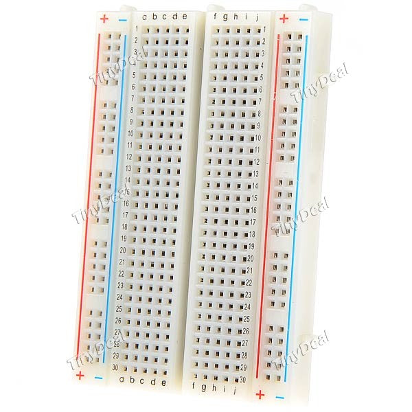 Breadboard 400 Holes Red And Blue Lines Solderless Breadboard Solderless Test Board Universal Board ECT-229843
