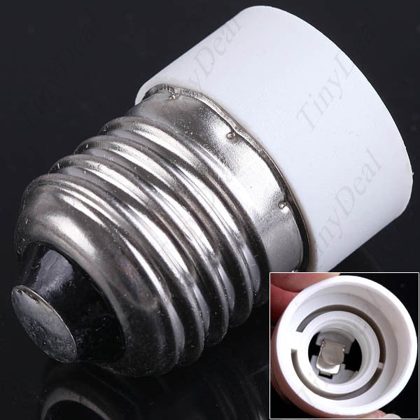 E27 Screw Cap to E14 Socket Base Adapter Converter Holder for LED Halogen CFL Light Bulb HCG-23497