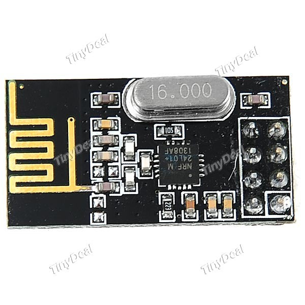NRF24L01+ Wireless Transceiver Chip Power Enhanced Version SI24R01 2.4GHz Wireless Module - Black ECT-254243
