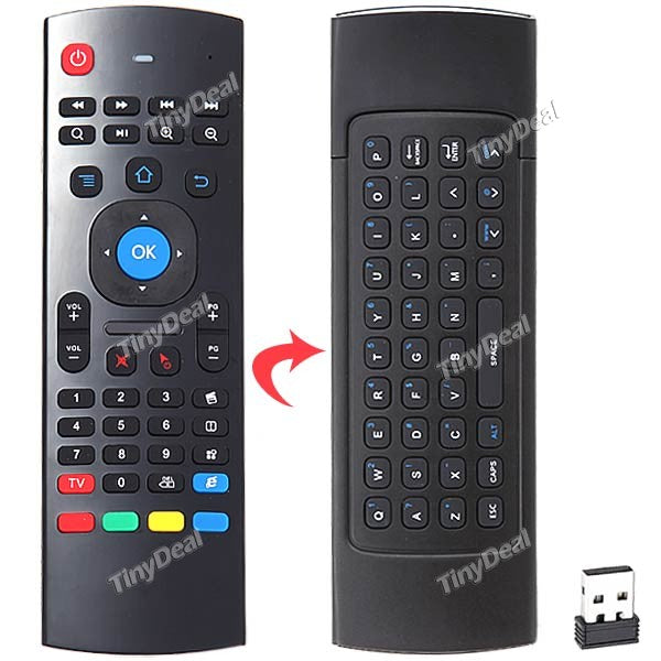 MX3 2.4Ghz Wireless Mini Keyboard Air Mouse w/ IR 6 Axis Best Gyroscope f Android TV BOX PC STB ECATH-265218