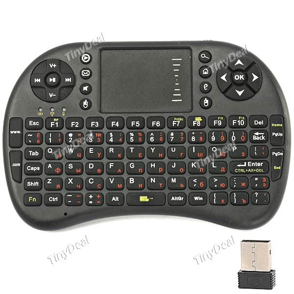 UKB-500-RF Russian Mini Wireless Keyboard with TouchPad for PC/ Smart TV/ Android TV Box ETATH-268562