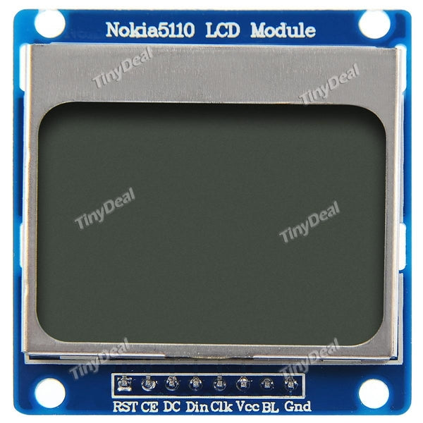 1.6" Nokia 5110 LCD Module Blue Backlit for Arduino - Blue (Works with Official Arduino Boards) EDC-270552