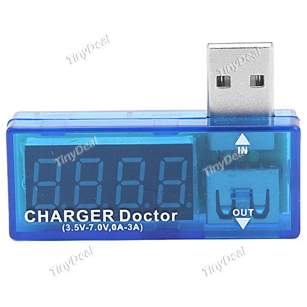 USB-AV USB Power Current Voltage Tester - Blue EDT-274012