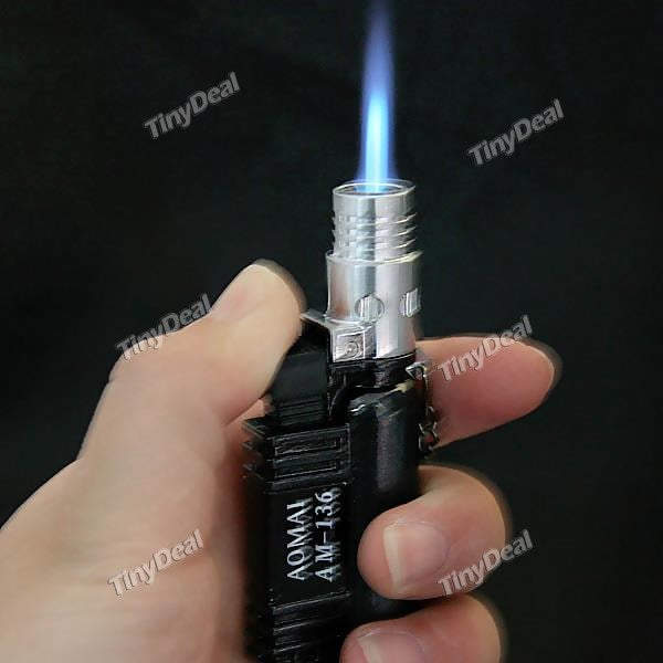 Oxygen Cylinder Shaped Windproof Refillable Butane Cigarette Lighter FJL-29842