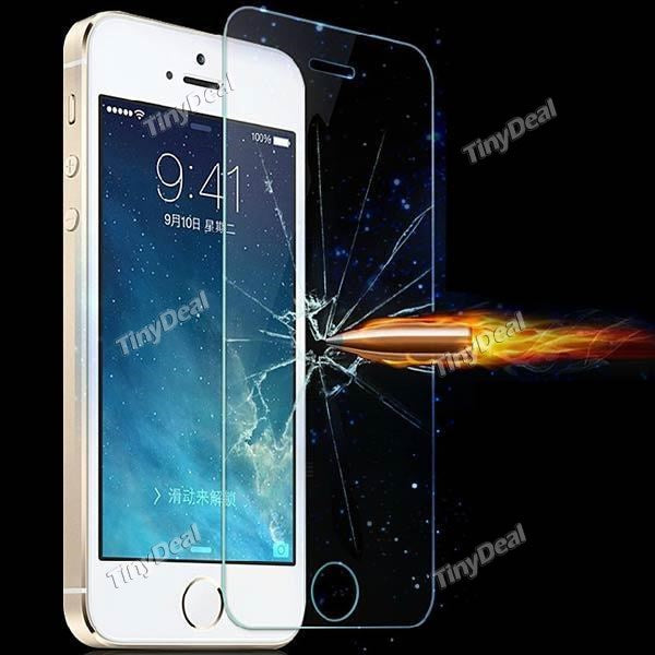 0.26mm Transparent Ultra-thin Tempered Glass Screen Protector Guard for Apple iPhone 5s/ 5c/ 5