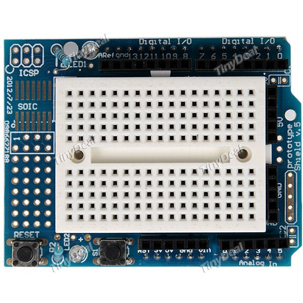 Prototype Shield ProtoShield w/ Mini Breadboard for Arduino (Works with Official Arduino Boards) EDC-303802