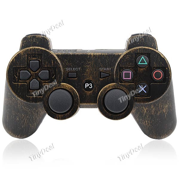 Bronze Pattern Wireless Bluetooth Dual Shock3 Sixaxis Rechargeable Controller Joypad for PS3 EVG-305416