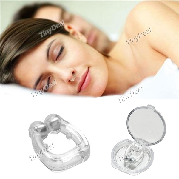 Personal Anti Snoring Snore Free Snore Stopper Magnetic Silicone Nose Clip Sleeping Device