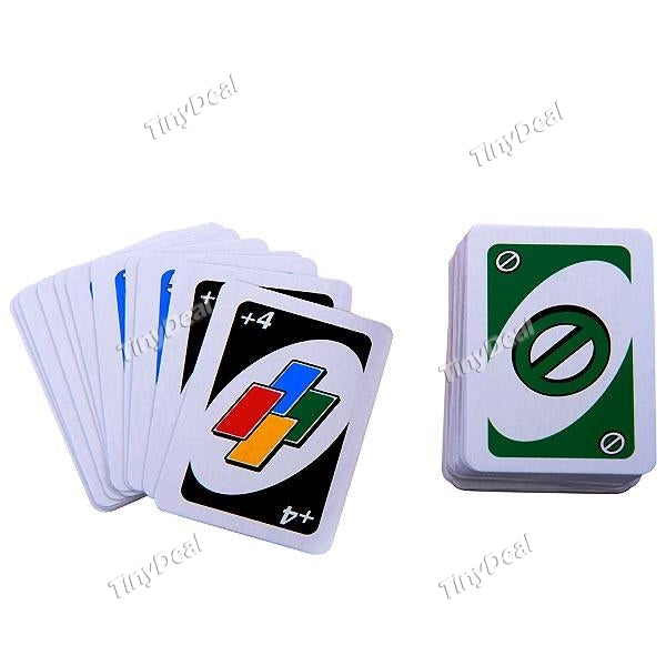 1/2/4 pcs Funny MIni UNO Card Game Classic Family Game Playing Cards Toy (112 Sheet)