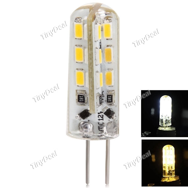 12V G4 2W 180LM 24-LED SMD 3014 LED Corn Bulb Warm White Natural White LED Light Bulbs HLT-318722