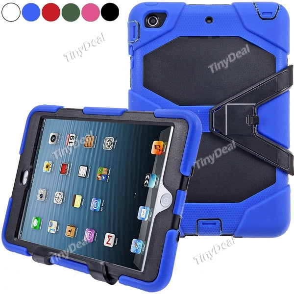Protective Shockproof Silicone + Plastic Combination Case Back Cover with Stand for Apple  iPad Mini 1/ 2/3 EPAHC-327421