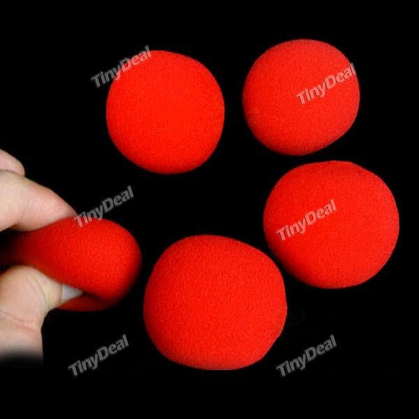 5pcs Magic Red Sponge Balls Trick Magic Prop TTH-343013