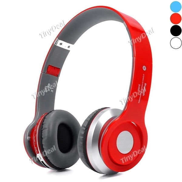 S450 3.5mm Foldable Hands-free Headphone Bluetooth V2.1 Headset with TF Slot FM for Smartphone iPhone Android