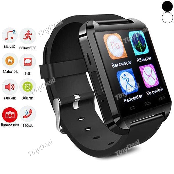 New U Watch U8 Bluetooth 4.0 MTK Smart Wearable Device Watch Bracelet Sport Watch for Android Phone