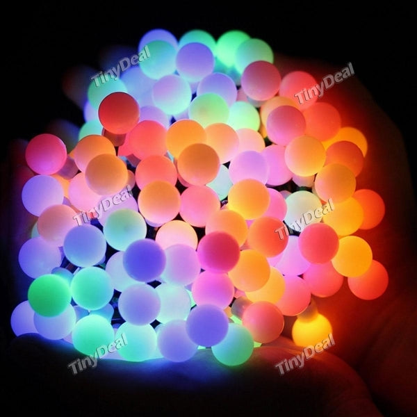 Bulb-shaped 10m 220V Waterproof String Light Combination RGB Decoration Lights HLT-352148