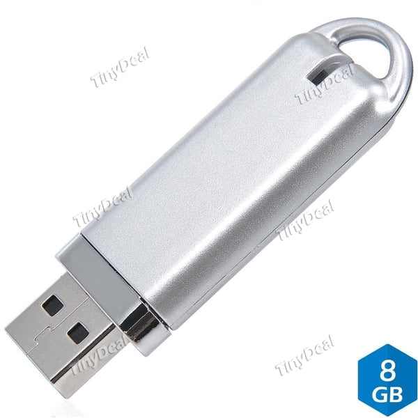 8GB USB 2.0 Flash Drive USB Pen Drive U Disk-Silver EUD-352918