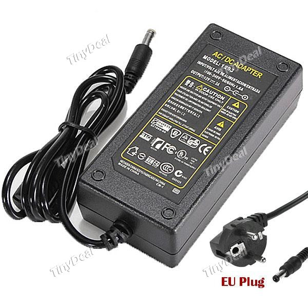 AC 100-240V to DC 12V 5A 60W Power Supply Adapter for LED Strip - EU HLT-353279
