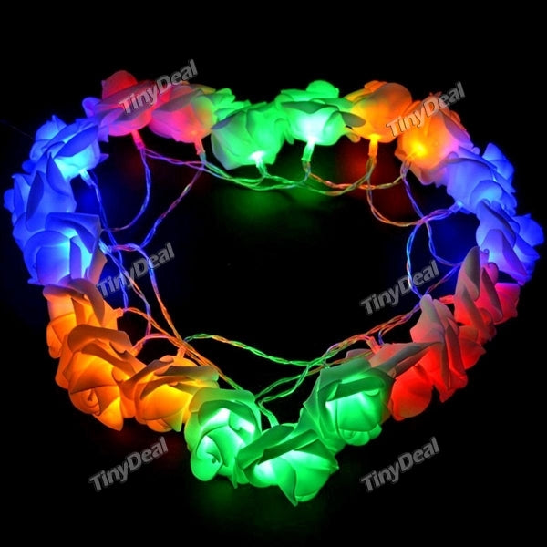 Rose Shape 110-220V 5m 20-LED Outdoor/Indoor Decorative Christmas Party Festival Twinkle String HLT-353870