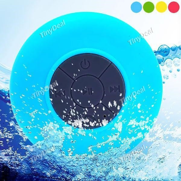 Waterproof Bluetooth V3.0+EDR Shower Hands-free Portable Speaker w/ Suction Cup Mic for Shower Room Car