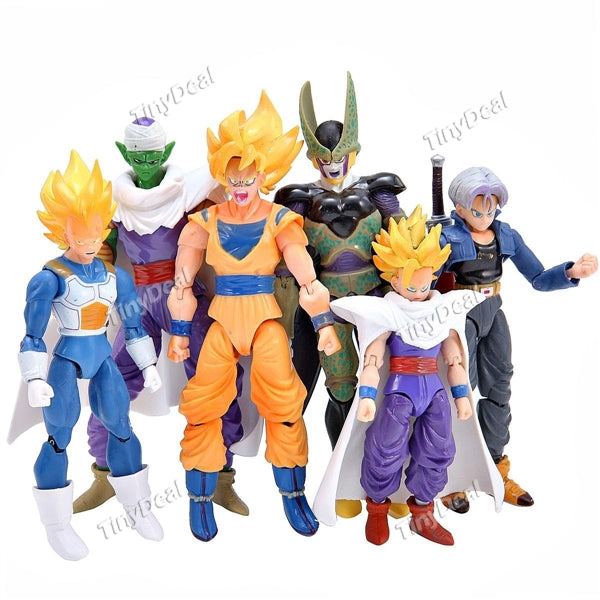 6 x Cool Cartoon Anime Dragon Ball Theme Figures Dolls Plaything Display Models Gifts Toys TCT-362876