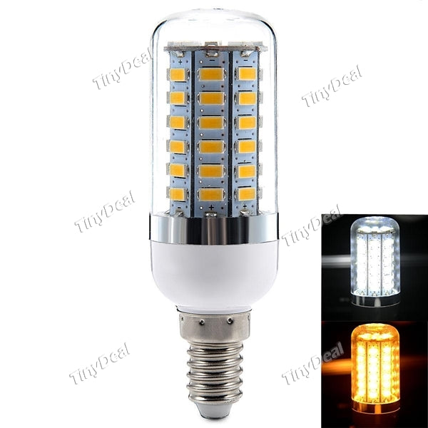 220-240V E14 18W 1650LM 56-LED SMD 5630 LED Warm White Natural White Corn Bulb