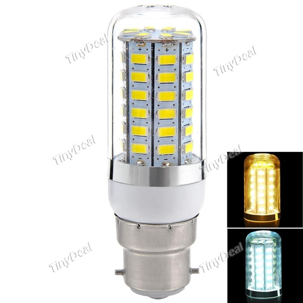 B22 100-120V 220-240V 8W 750LM 56-LED SMD 5630 LED Warm White Natural White Corn Bulb HLT-363835